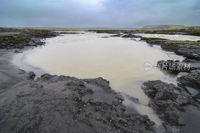 Mossy Lava Field Skaftáreldahraun in South central Iceland